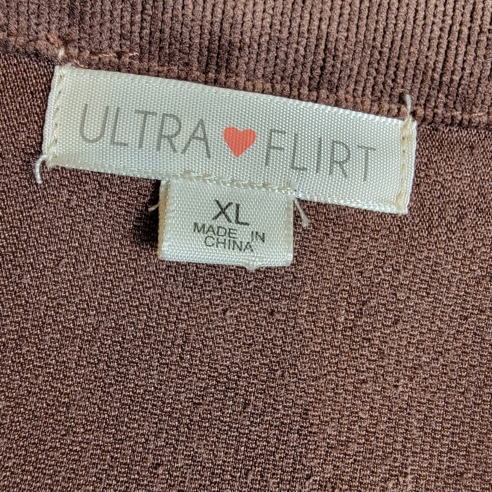Ultra Flirt Western Plaid Cropped Snap Button Jacket Women’s XL (Juniors) brown - Picture 2 of 12